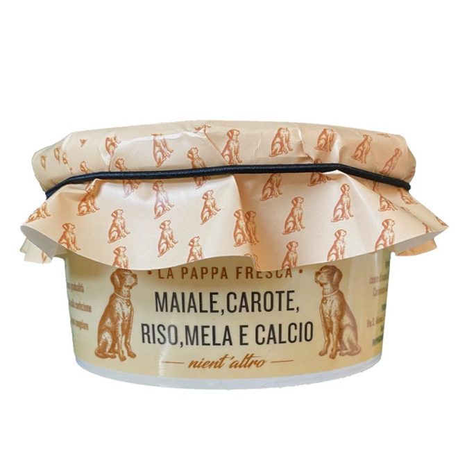 pappa fresca maiale 500g cane