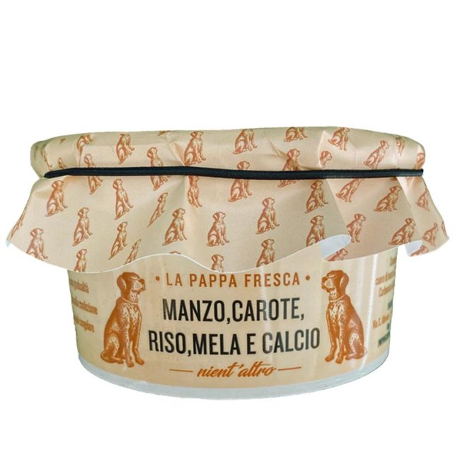 pappa fresca manzo 500g per cane